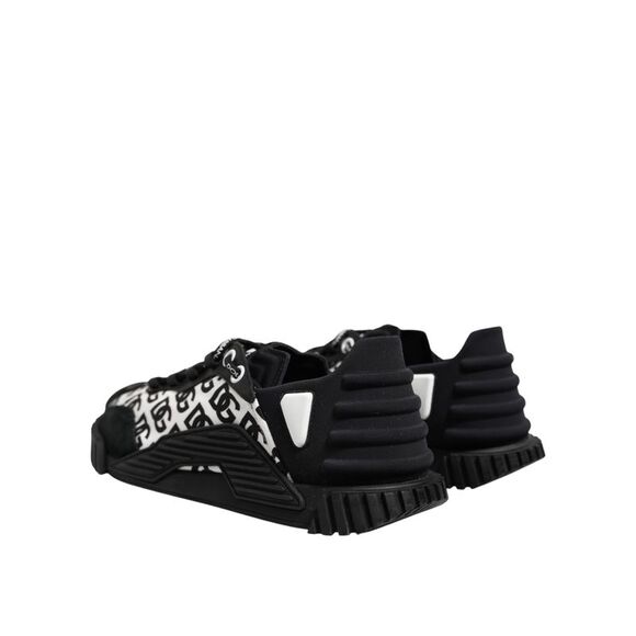 Dolce & Gabbana Black Logo Lace Up Low Top NS1 Sneakers Men's Shoes (Pre-Owned)
